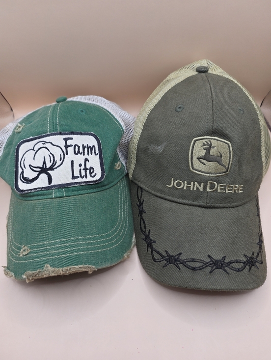 John Deere Other - Farmer Hat Lot John Deere Wild Oates Farm Life Snapback
